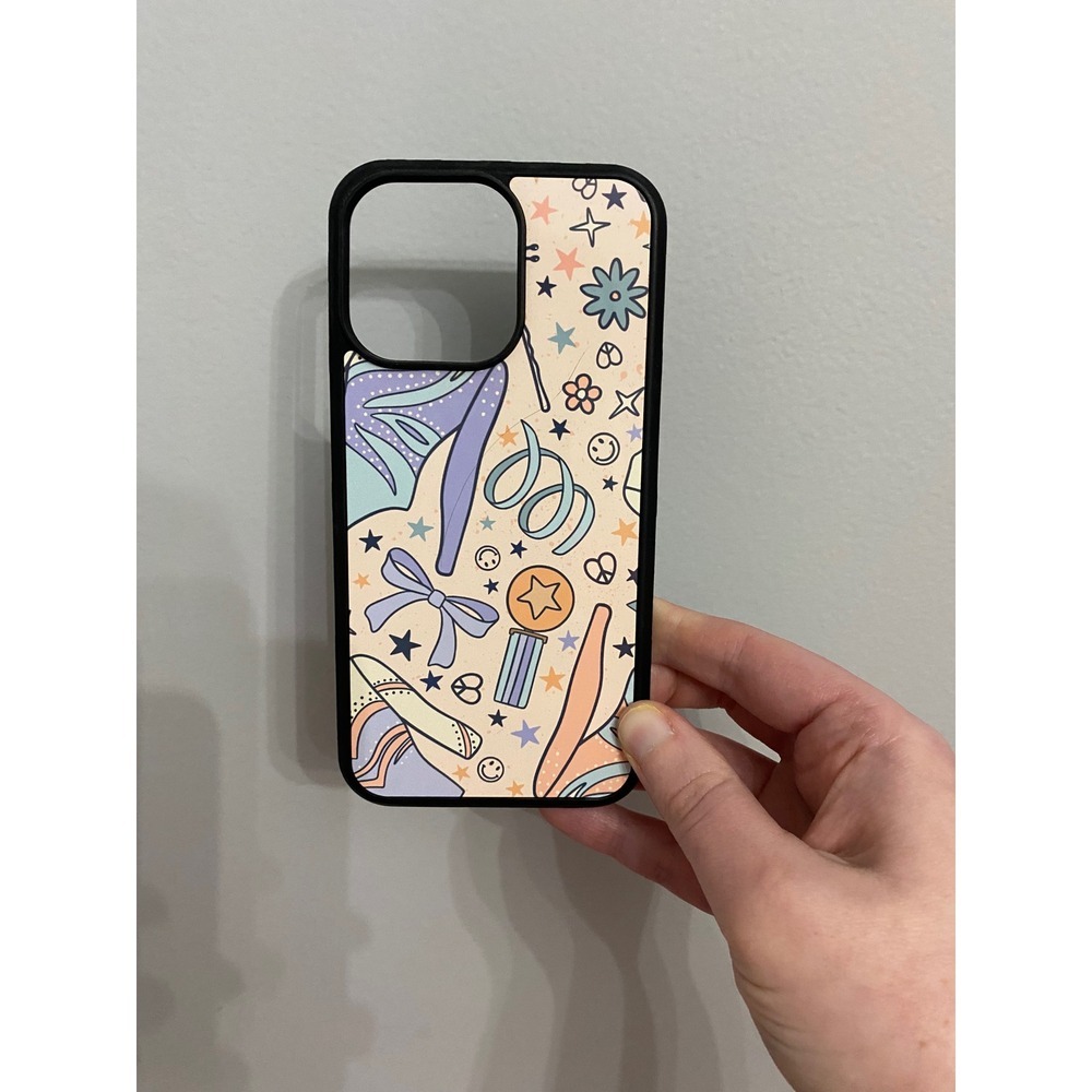Phone Case iPhone 13 Pro Unisex Multicolor Gymnastics Doodle Pastel Aesthetic
